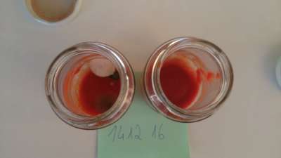 Tomatensoße und Oregano Öl