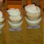 In allen 4 Gläsern Joghurt, selbst 3 Tropfen konnten die Fermentation nicht hemmen!